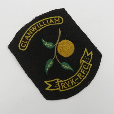 Vintage Clanwilliam Rugby Football club blazer badge