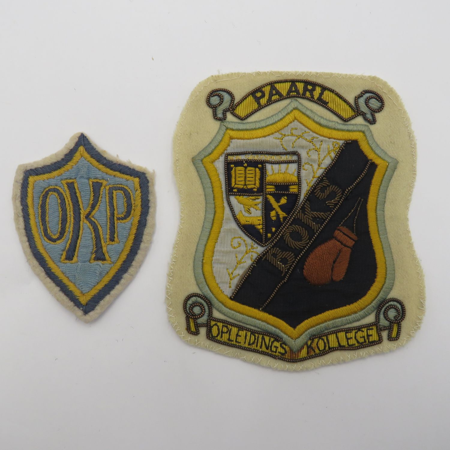 Vintage Opleidings Kollege Paarl boxing blazer badger pair