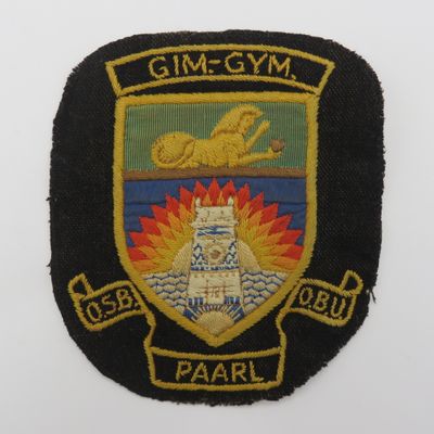 Vintage Old Boys Gimnasium Paarl blazer pocket badge - beautiful condition