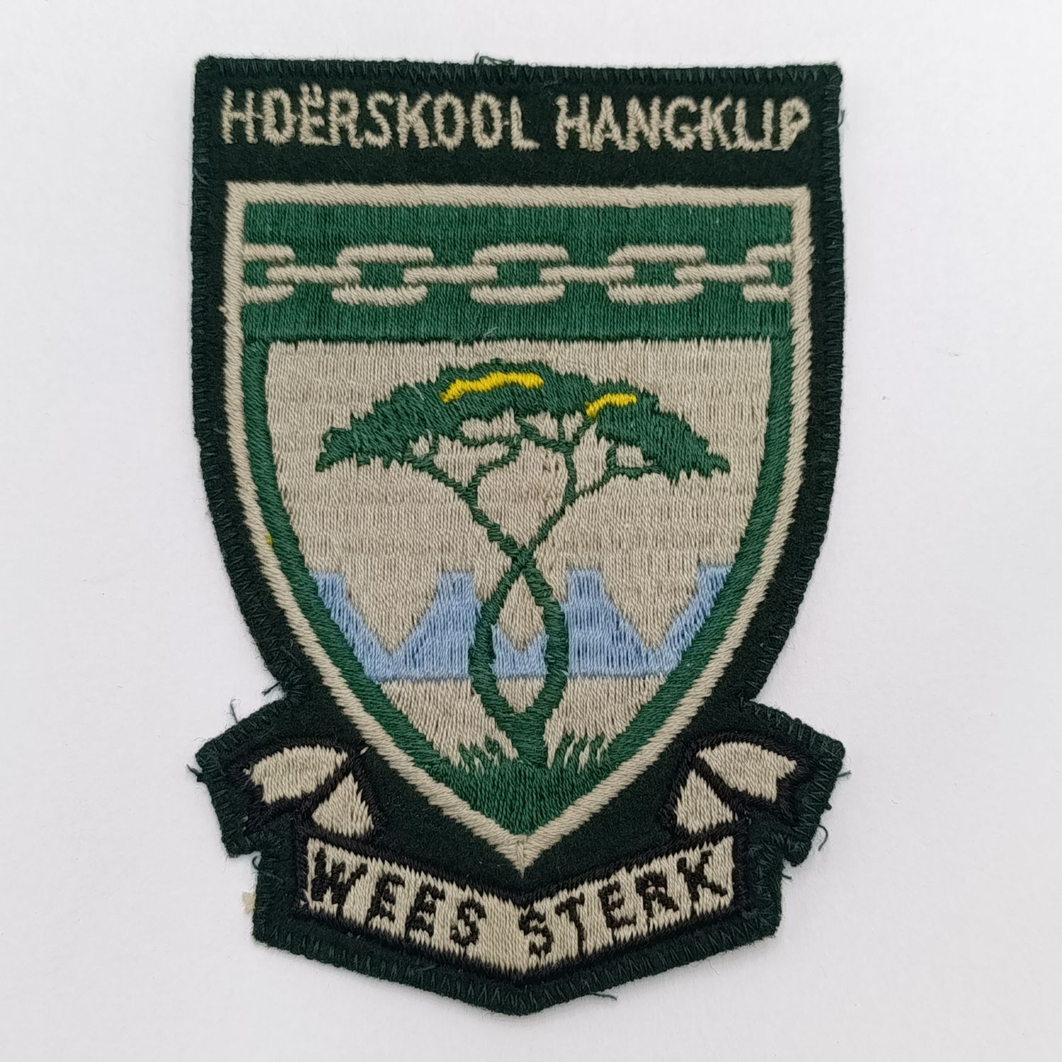 Hoerskool Hangklip Queenstown vintage blazer badge