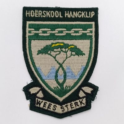 Hoerskool Hangklip Queenstown vintage blazer badge