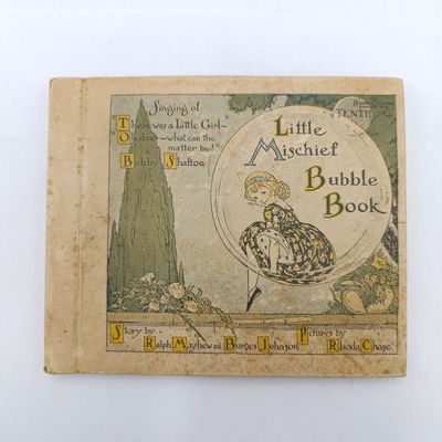 Little Mischief Bubble book with 3 x 78rpm Harper-Columbia records - circa 1920's