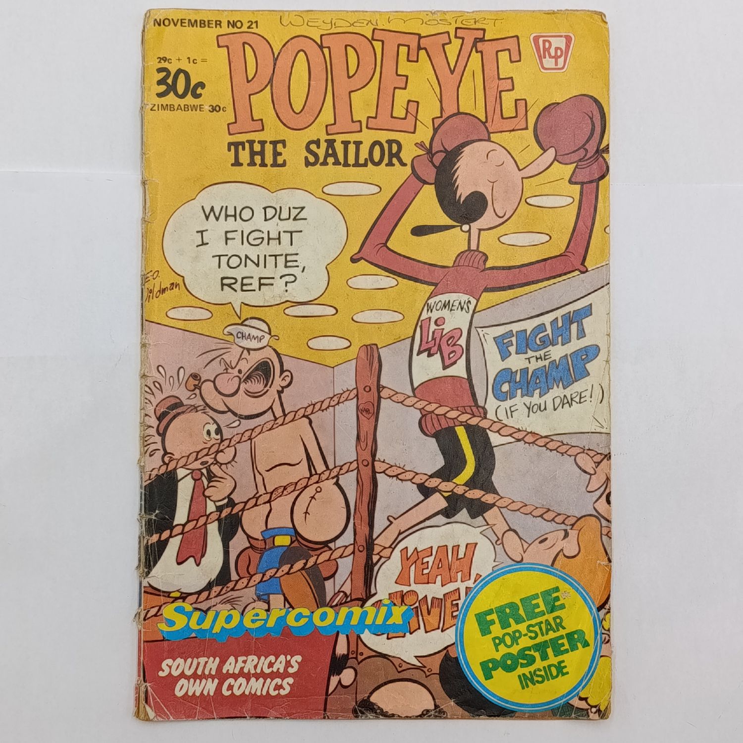 Supercomix Popeye The Sailor No.21 - November 1981