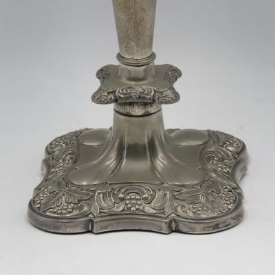 Vintage silverplated 3-arm candlestick