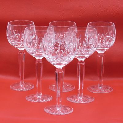 Set of 6 Waterford Crystal wine glasses