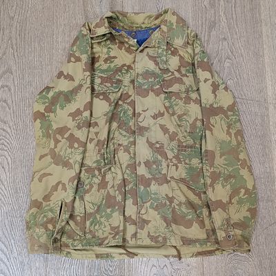 Old SA Police Task Force Koevoet camo bush jacket with wool inner - size Medium