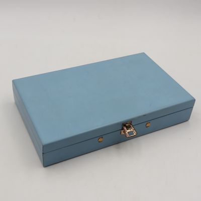 Vintage tin make-up box with mirror - rarely seen in metal