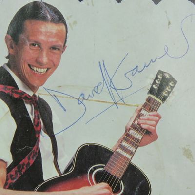 Programme for a vintage David Kramer concert - signed by him