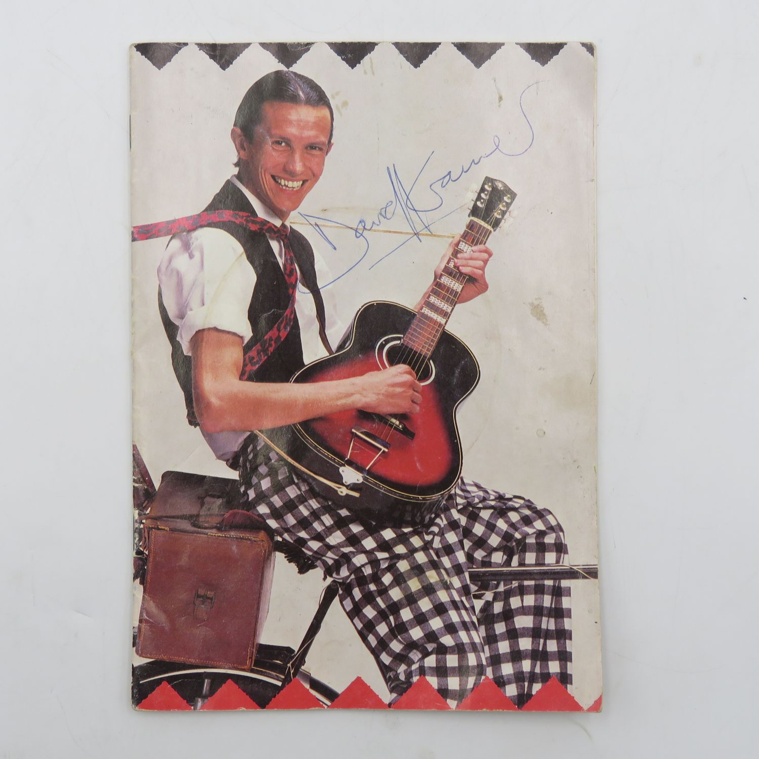 Programme for a vintage David Kramer concert - signed by him