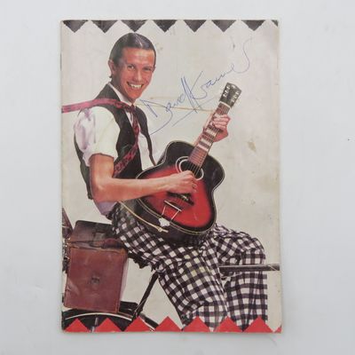 Programme for a vintage David Kramer concert - signed by him