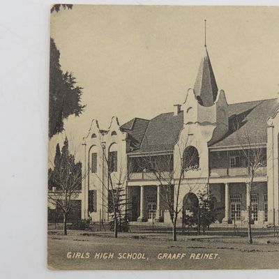 Early 1900's postcard with picture of Graaff Reinet Girls High School