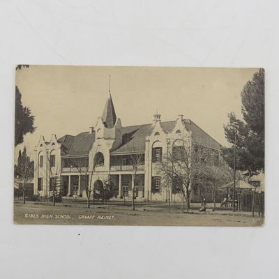 Early 1900's postcard with picture of Graaff Reinet Girls High School