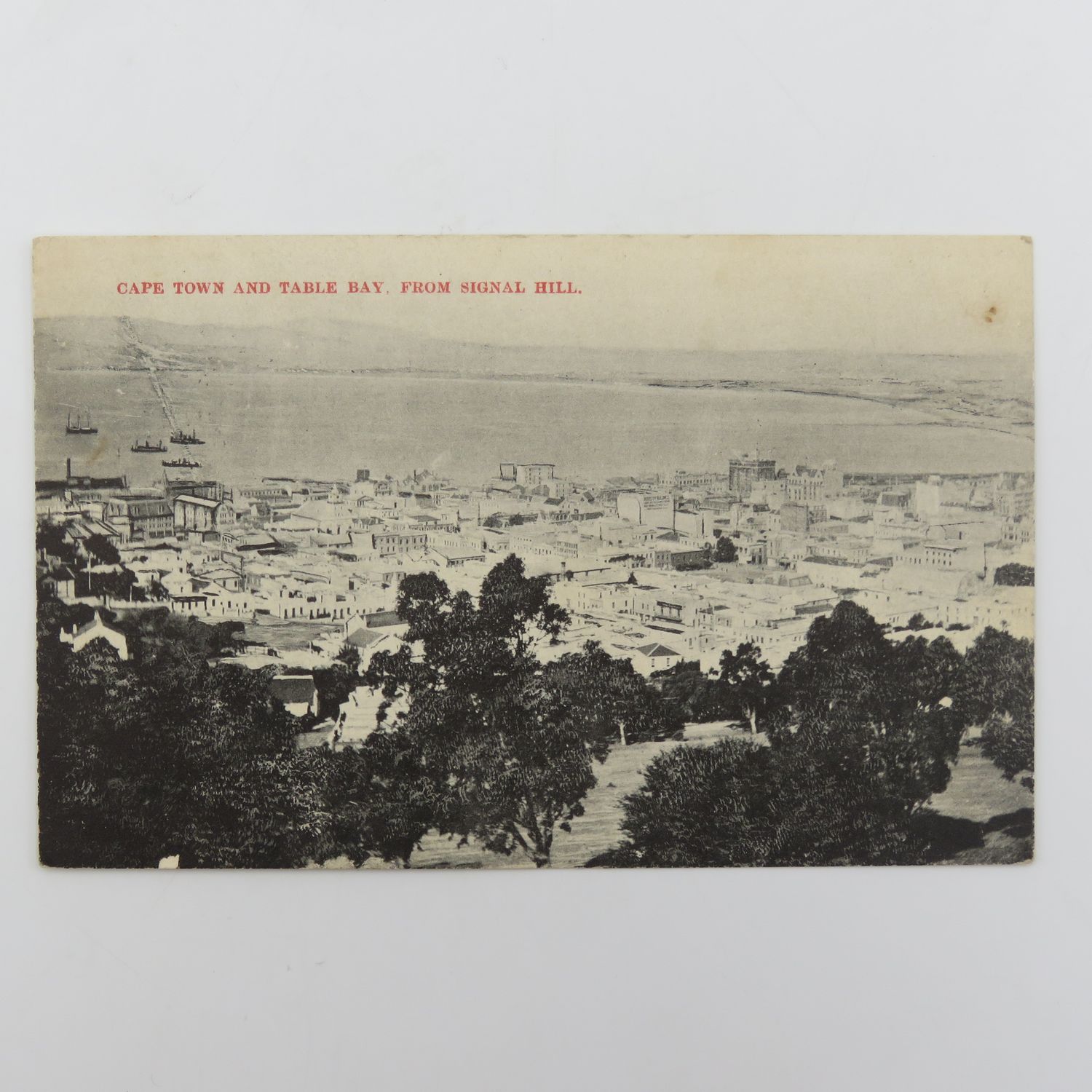 1912 Postcard Cape Town and Table Bay from Signal Hill