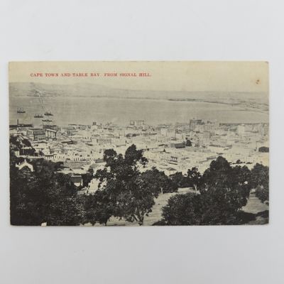 1912 Postcard Cape Town and Table Bay from Signal Hill