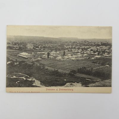 Antique postcard - Panorama of Pietermaritzburg