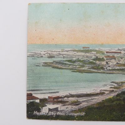 Antique Postcard Mossel Bay from Sunnyside - CW Courtney, Newsagent issue