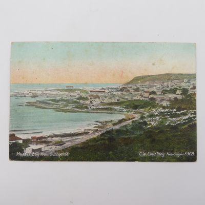 Antique Postcard Mossel Bay from Sunnyside - CW Courtney, Newsagent issue