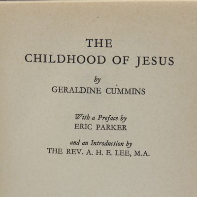 The childhood of Jesus by Geraldine Cummins 1939