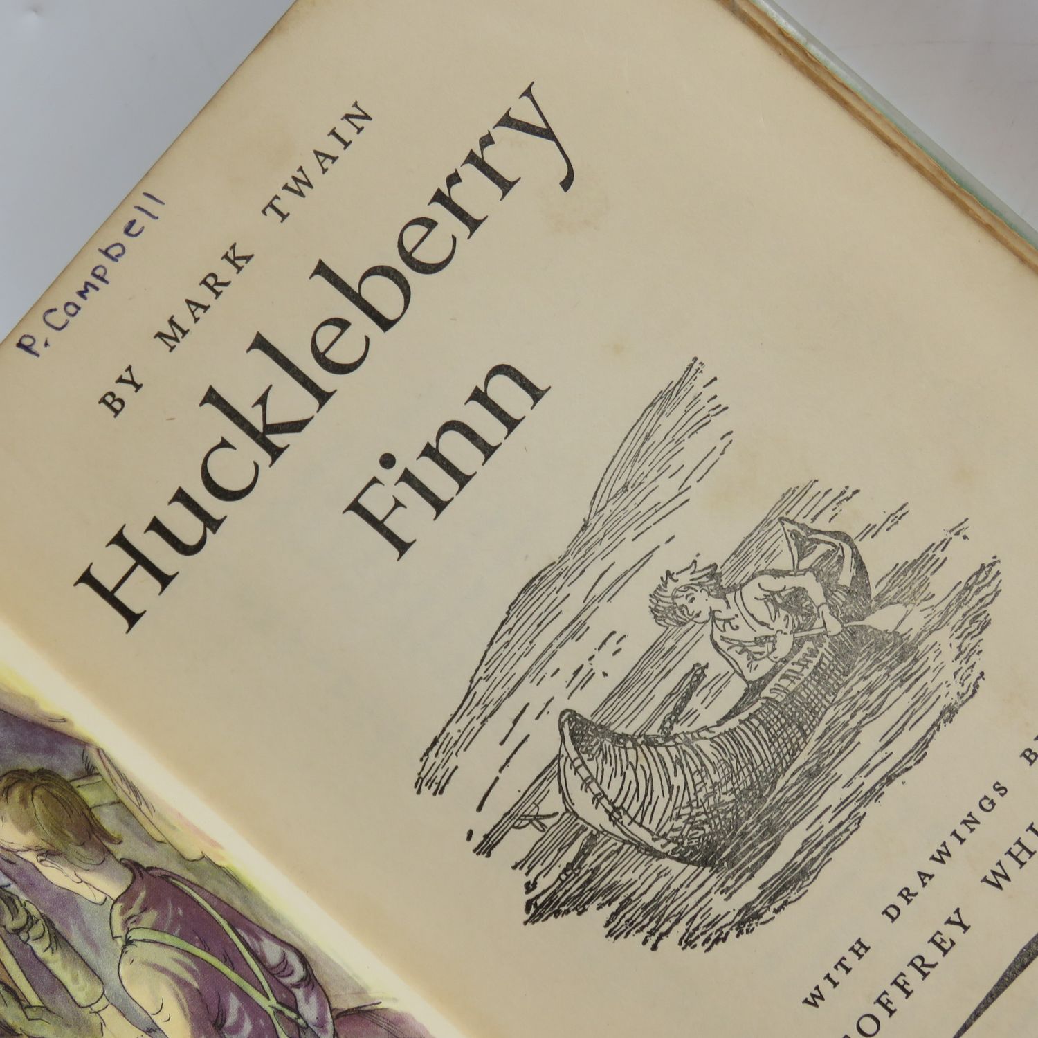 Huckleberry Finn by Mark Twain - with color plates