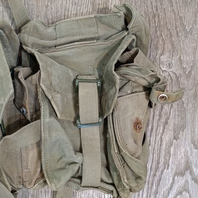 SADF Webbing yoke with kidney pouches and ground sheet cover