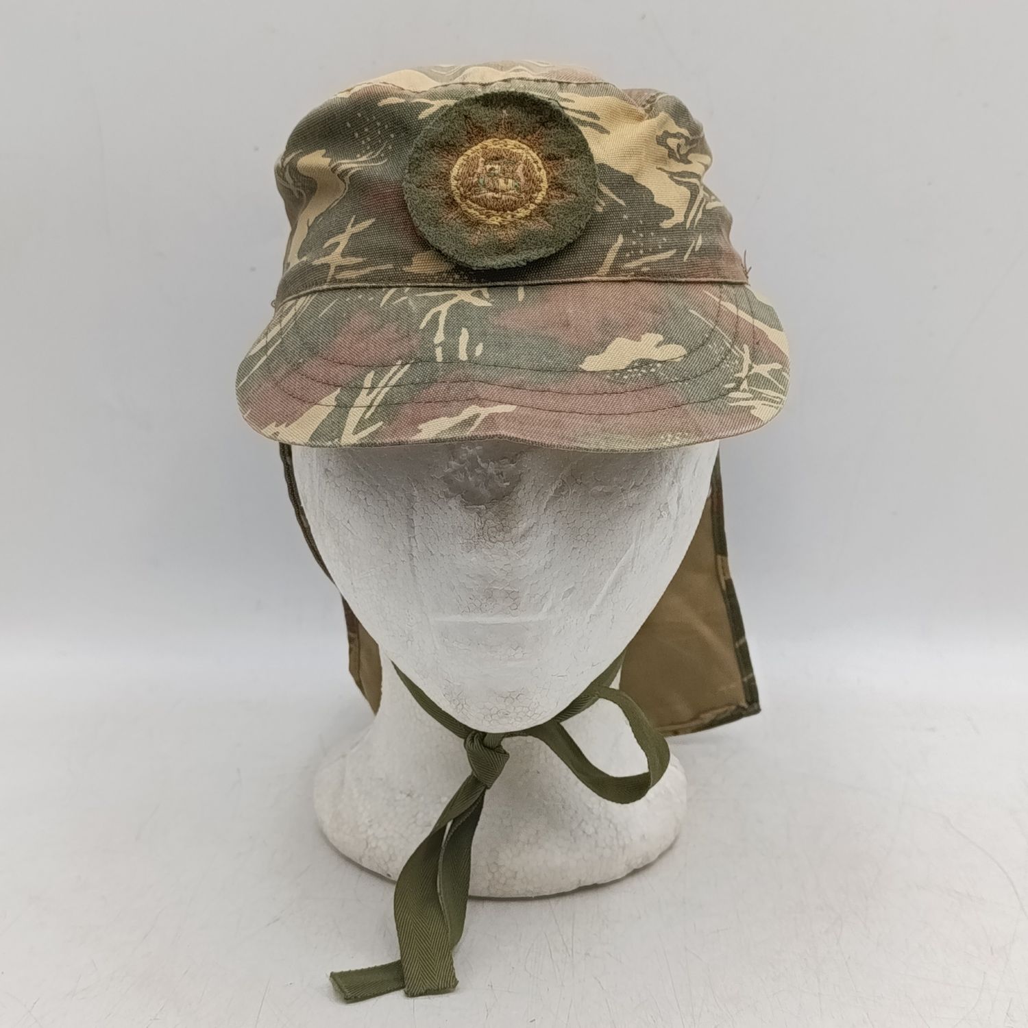 South West Africa SWAPOL camo flap cap with badge - size 55