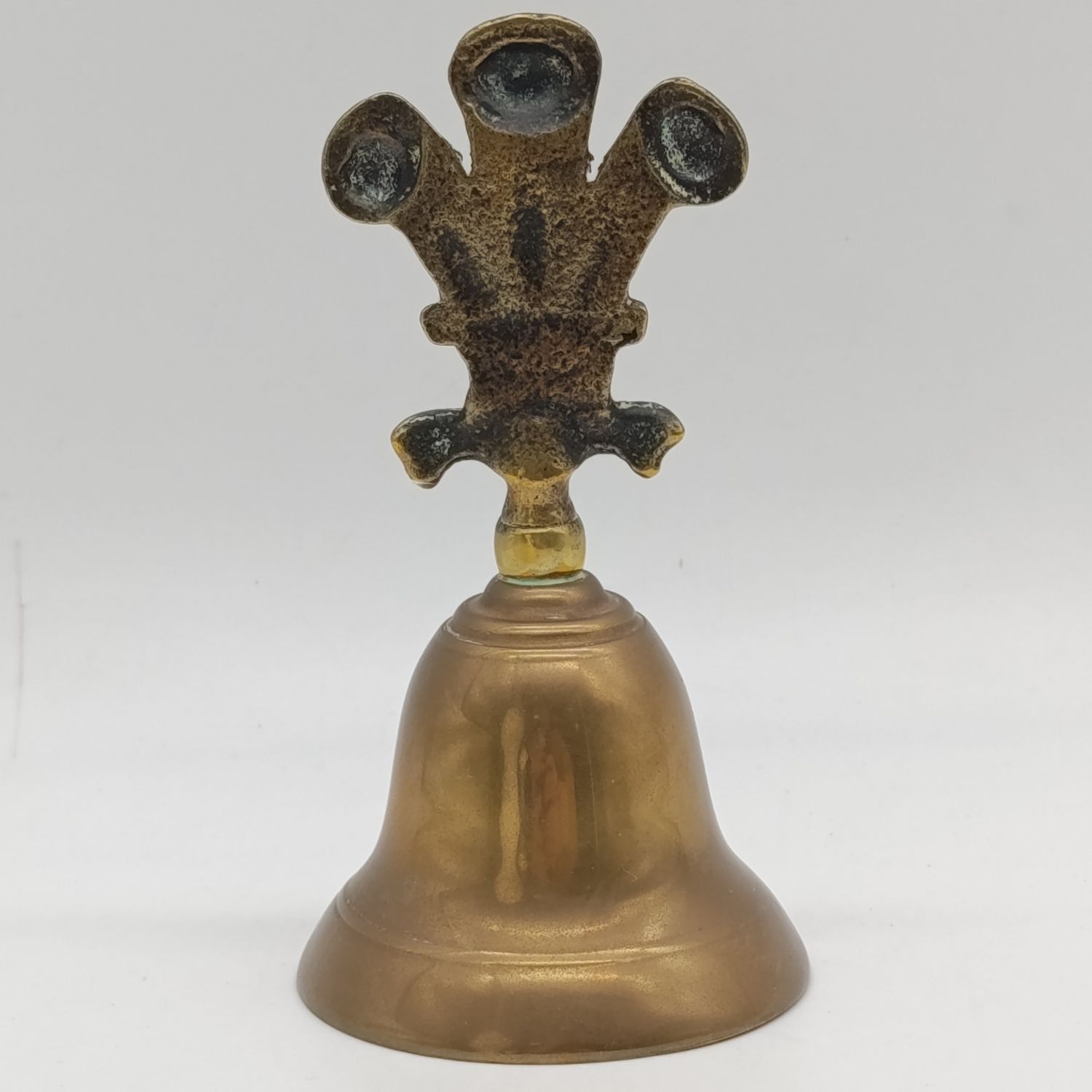 Vintage Brass bell - Ich Dien - Prince of Wales