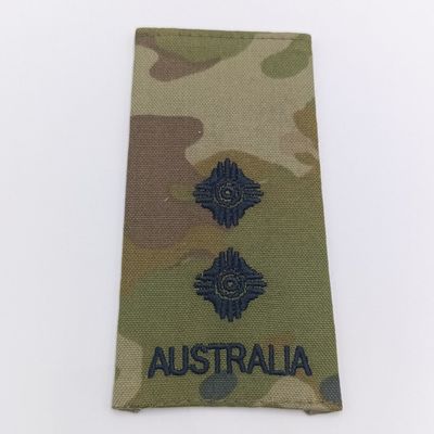 Pair of Australian Army Lieutenant camo rank epaulettes