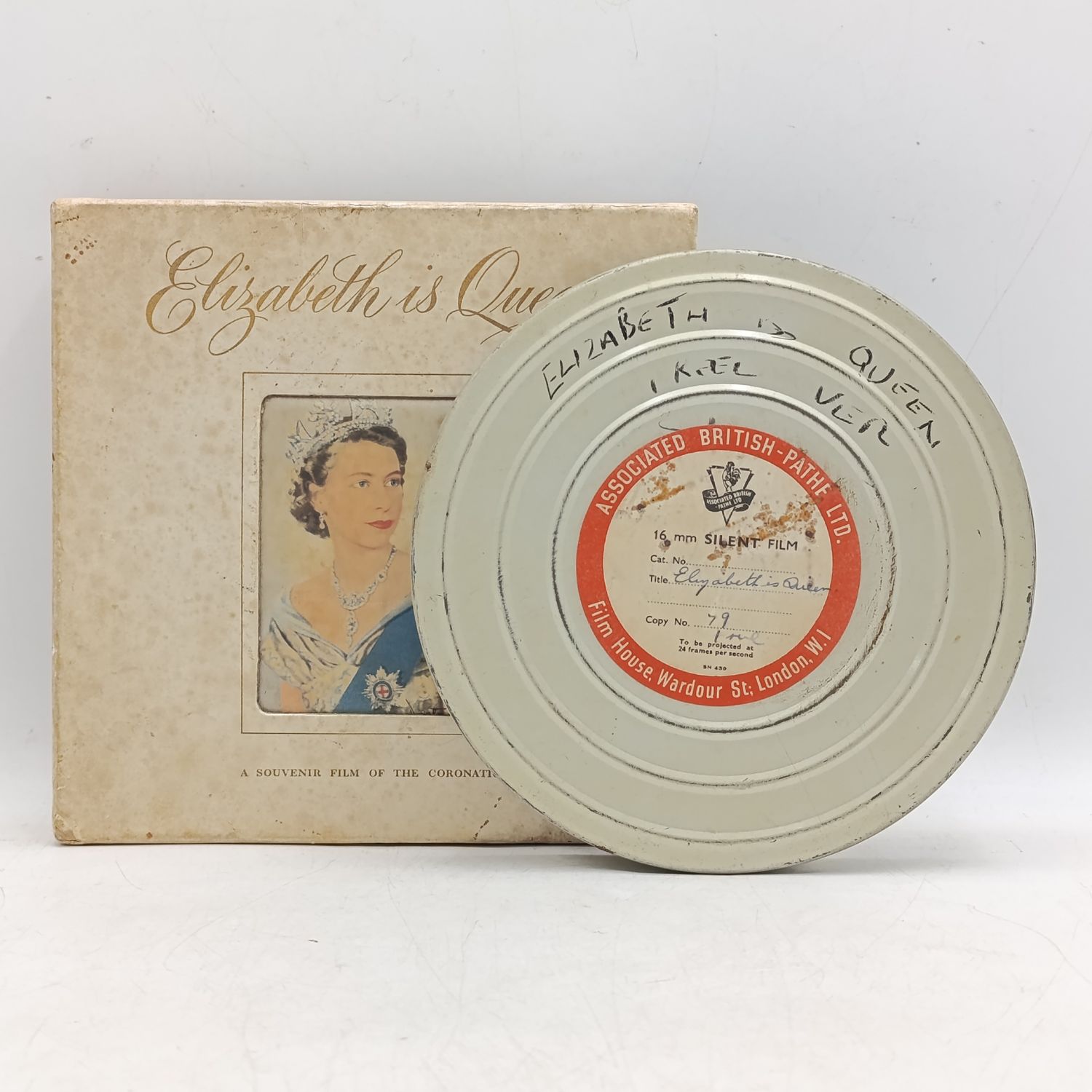 Original 16 mm film of the 1953 Coronation of Elizabeth 2