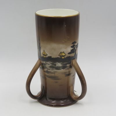 Vintage Pountney and Co. Korean Artware three handle cup