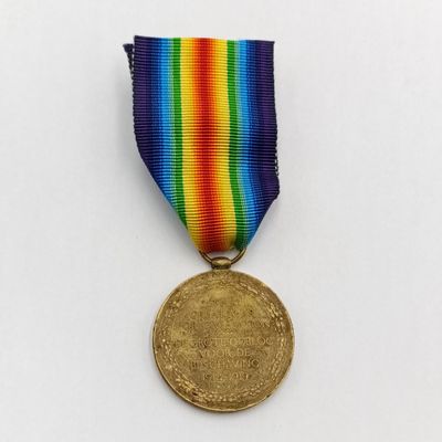 WW1 Victory medal issued to Pte W Daniels, 1st Cape Corps