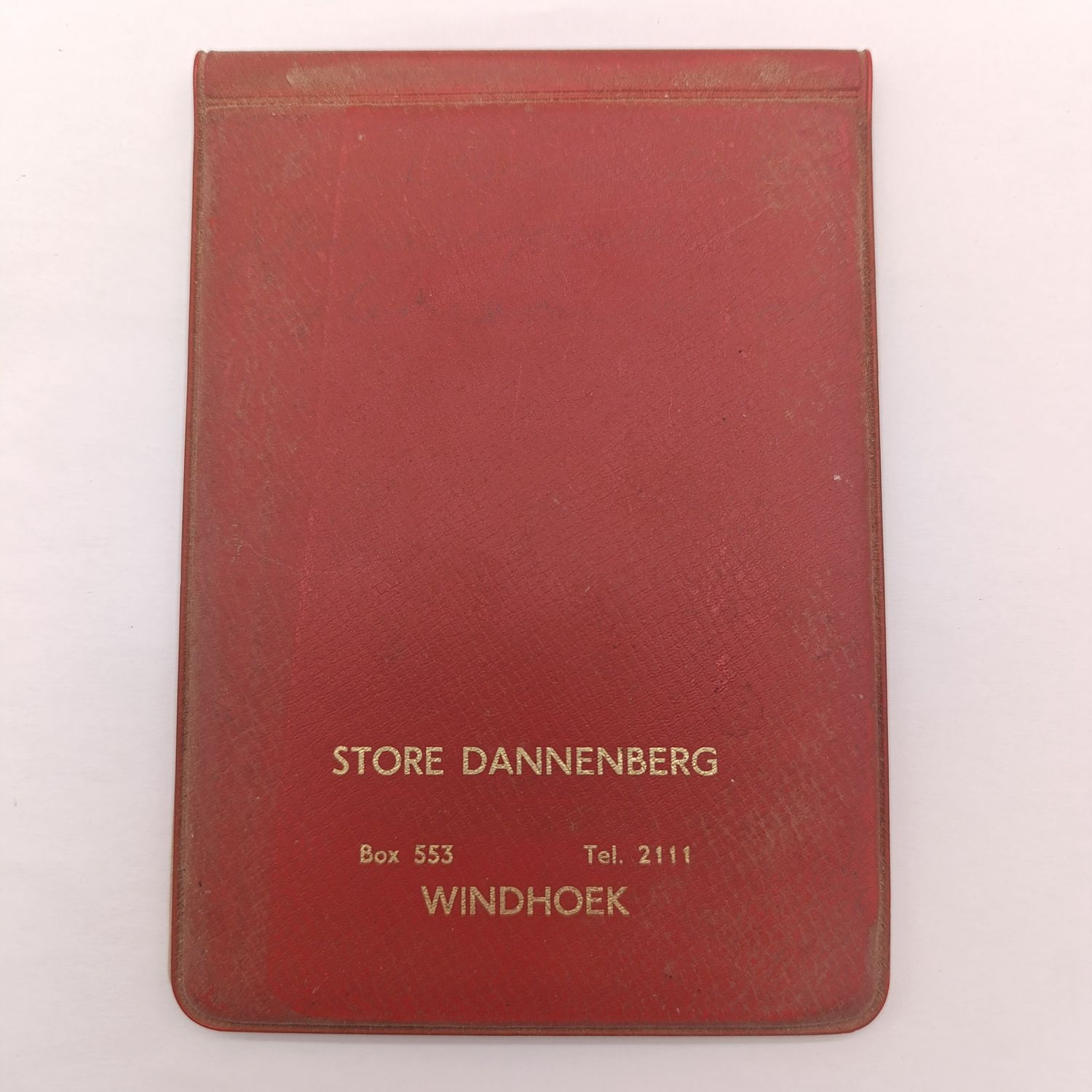 1960's Notebook for Store Dannenburg Windhoek