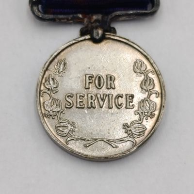 Rhodesian military Service medal miniature - livingstone mint issue