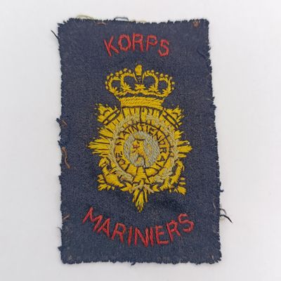 Dutch Army Marine corps cloth badge and shoulder title
