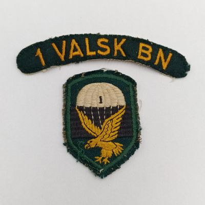 SADF 1 Parachute battalion cloth flash and shoulder title