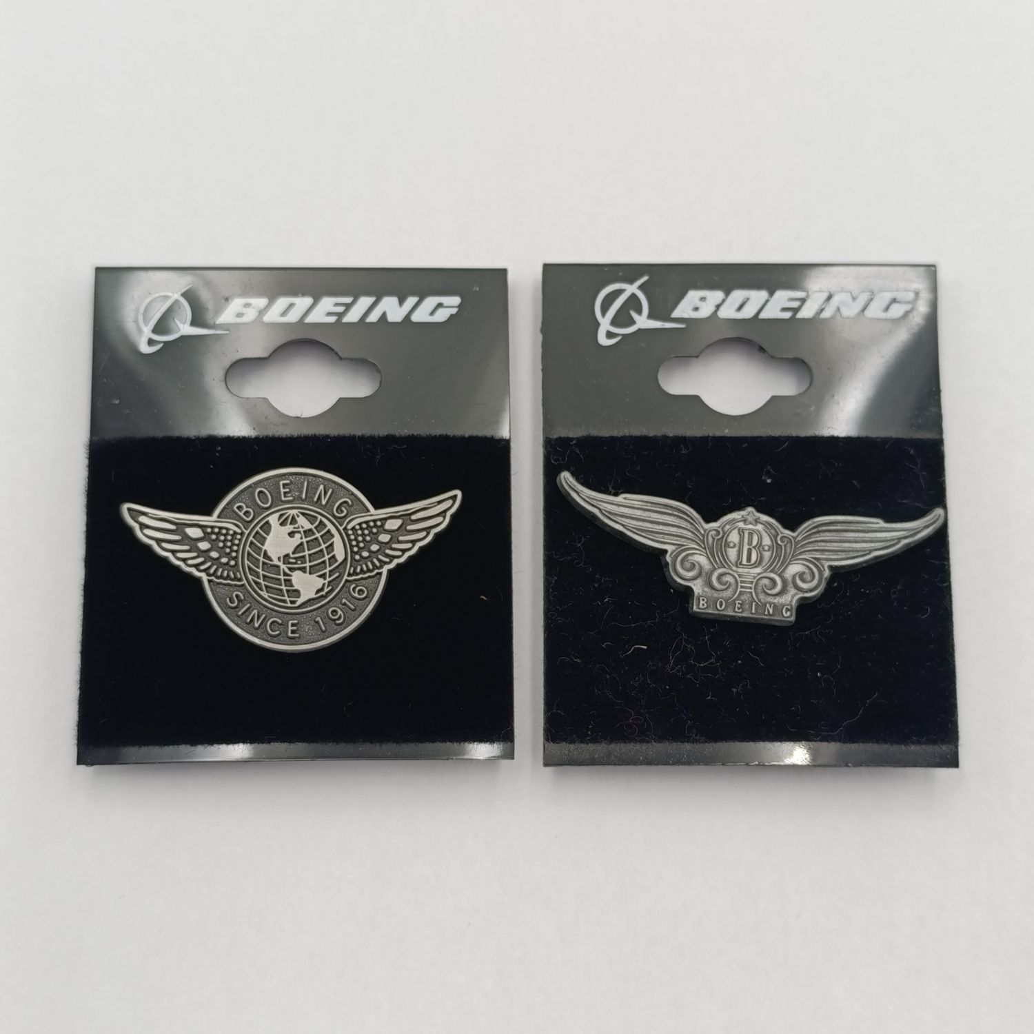 Pair of Boeing lapel pin badges