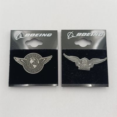 Pair of Boeing lapel pin badges