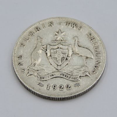 1922 Australia Two Shilling aVF