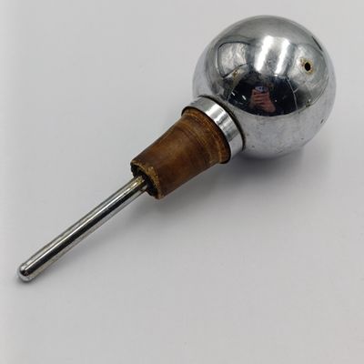 Pair of vintage ball shaped spirit pourers