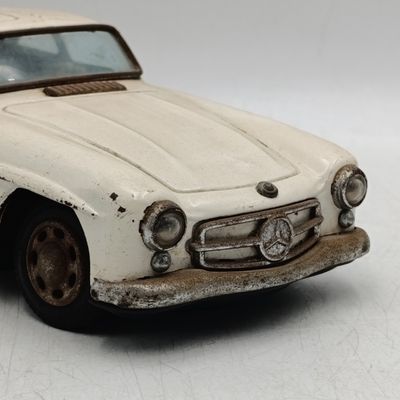 Vintage Japanese tinplate Mercedes-Benz 300SL friction toy car