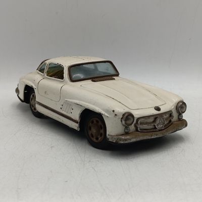 Vintage Japanese tinplate Mercedes-Benz 300SL friction toy car
