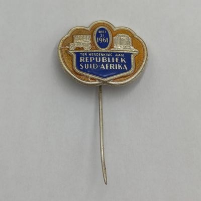 1961 Republic of South Africa pin badge