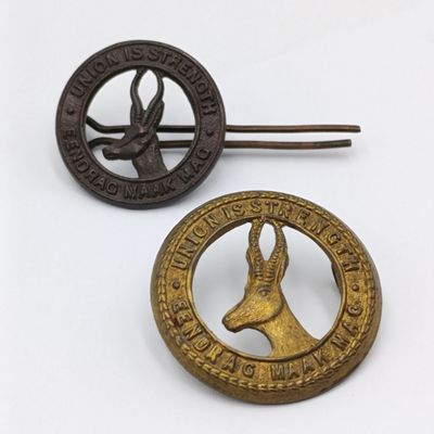 WW2 South Africa Cap and shoulder badge