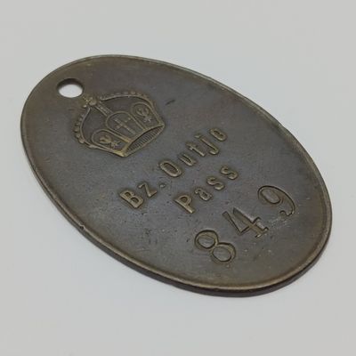 B2 Outjo native pass (Herero) no 849-rare