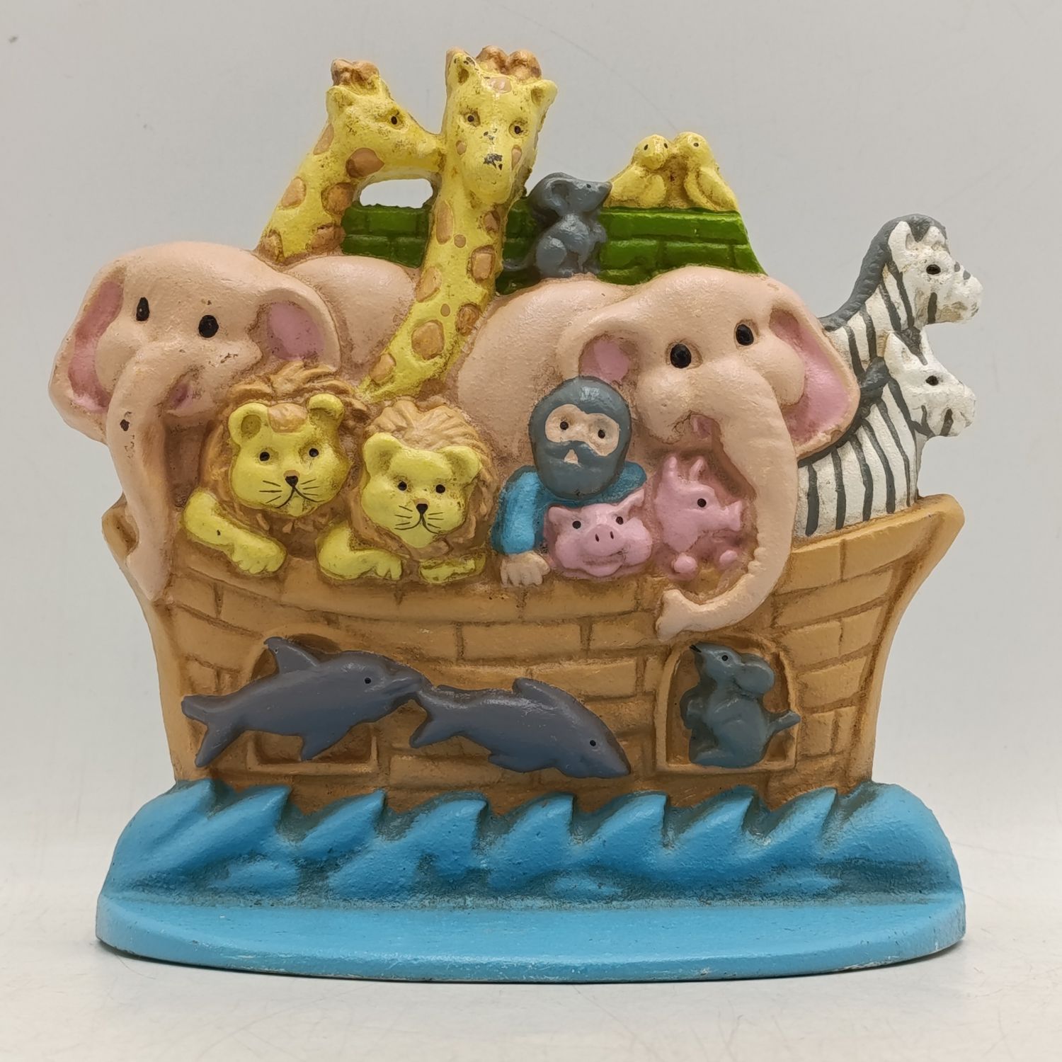 Vintage Cast Iron Animal on Noah's Ark door stopper
