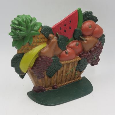 Vintage Cast Iron fruit basket door stopper