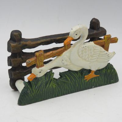 Vintage Cast Iron Duck theme napkin holder