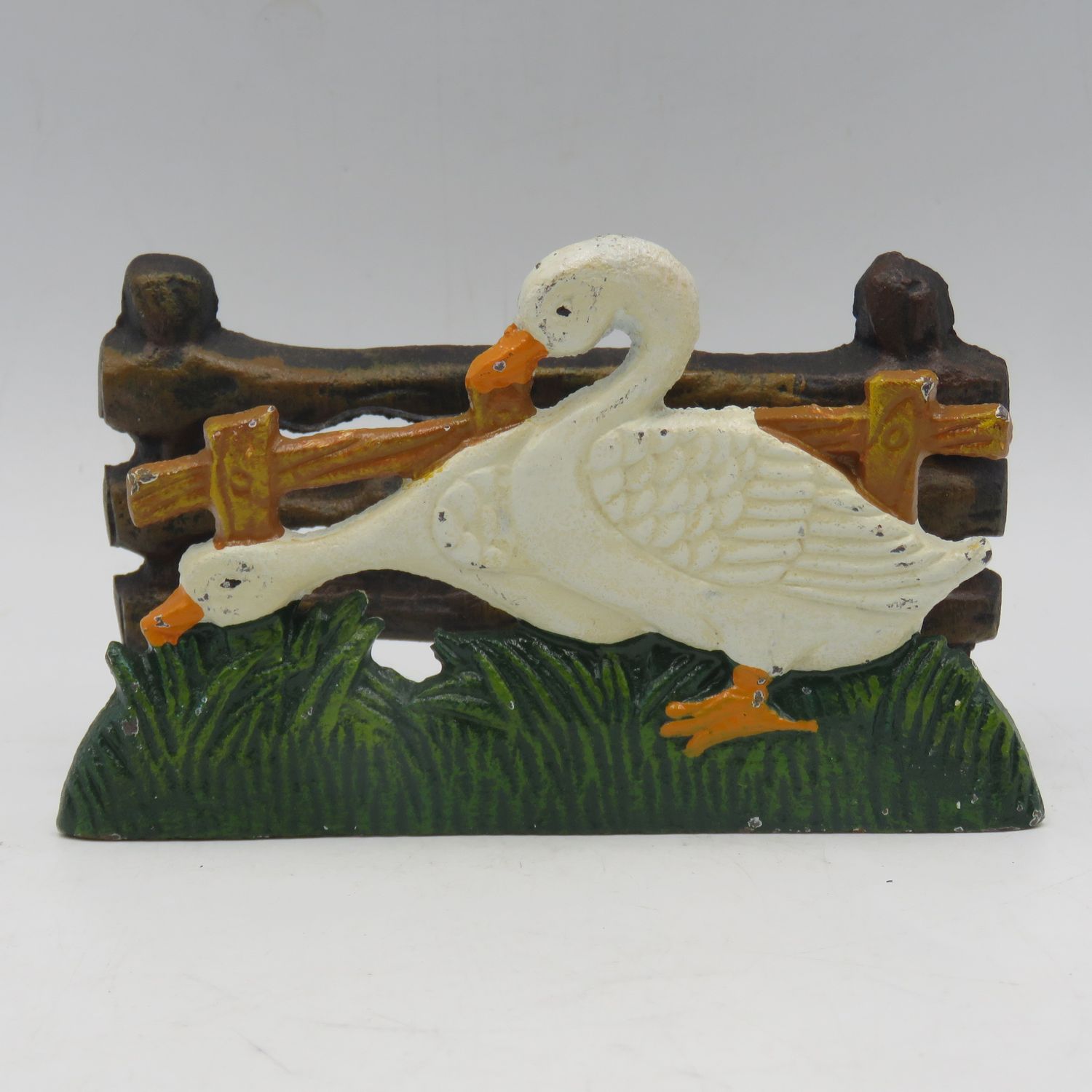 Vintage Cast Iron Duck theme napkin holder