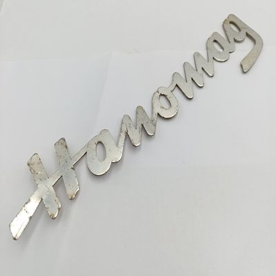 Vintage Hanomag Tractor aluminium script emblem badge