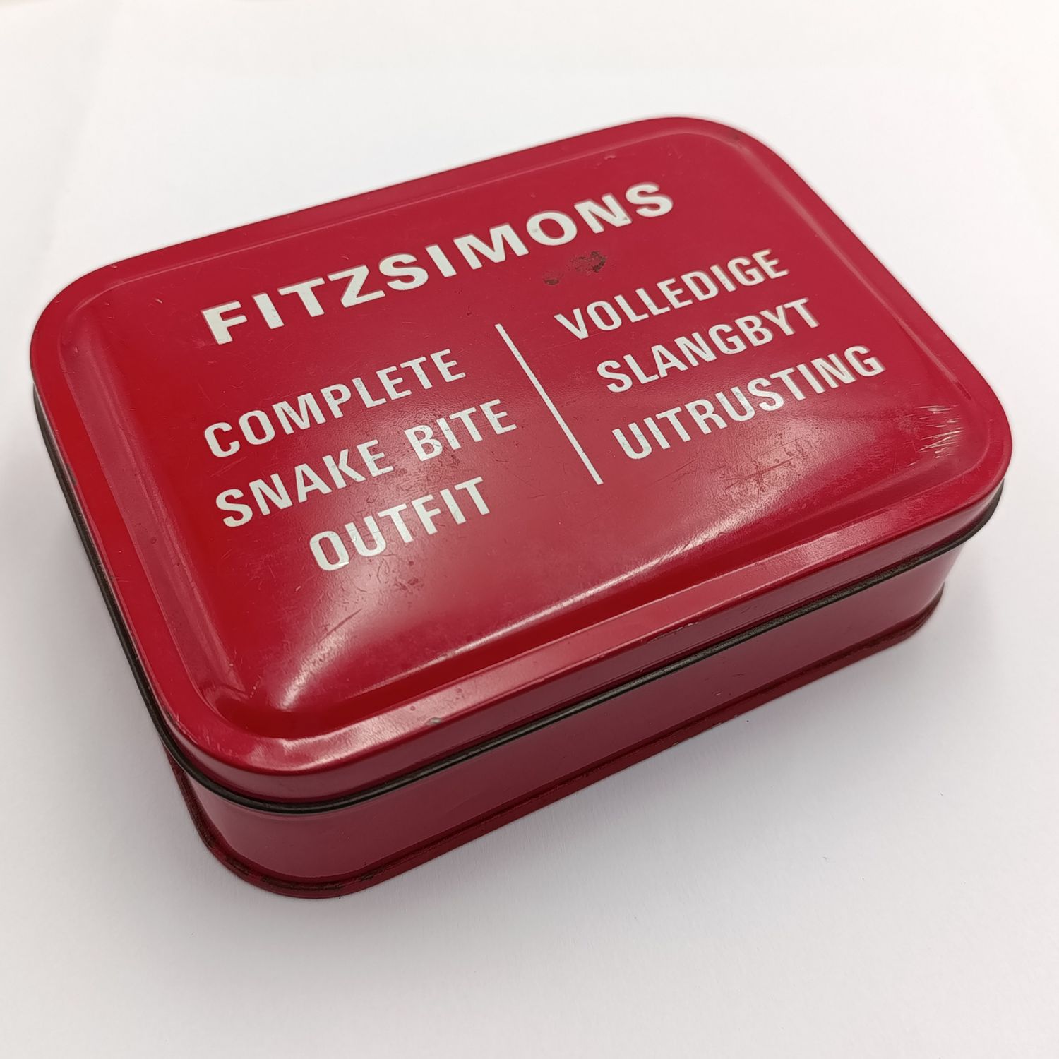 Vintage Fitzsimons complete snake bite outfit in tin
