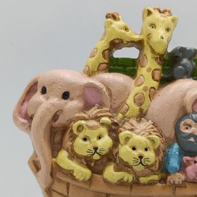 Vintage Cast Iron Animal on Noah's Ark door stopper
